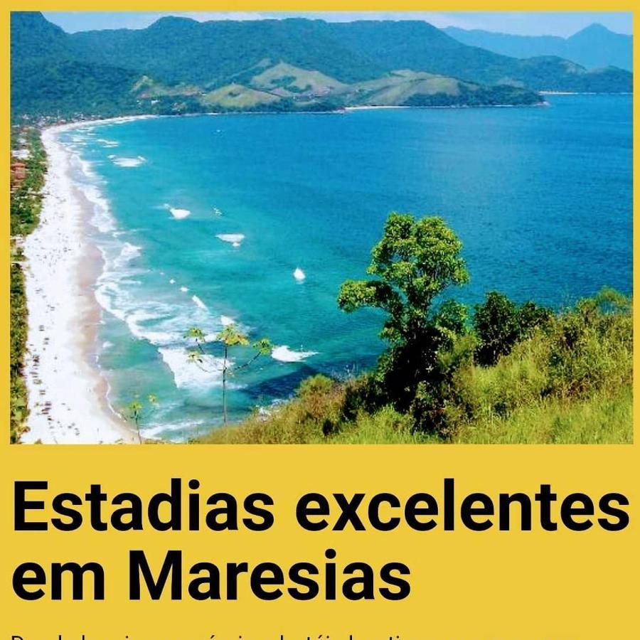 Casa Na Praia De Maresias Em Condominio Com Piscina Aquecida Na Av Principal De 马利西亚斯 外观 照片